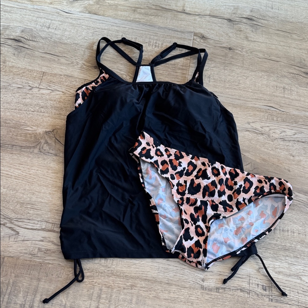 Black Cheetah Swim Set
